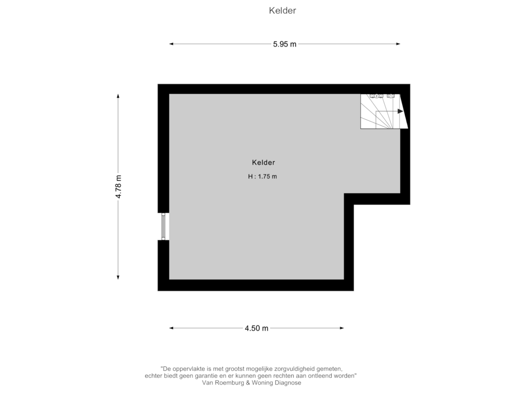 Bekijk plattegrond van Kelder van Elswoutslaan 2-A