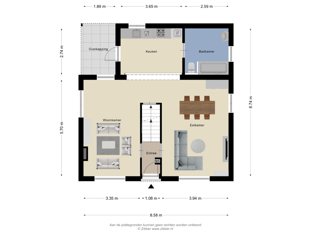 Bekijk plattegrond van Begane Grond van Vijfhuizen 7