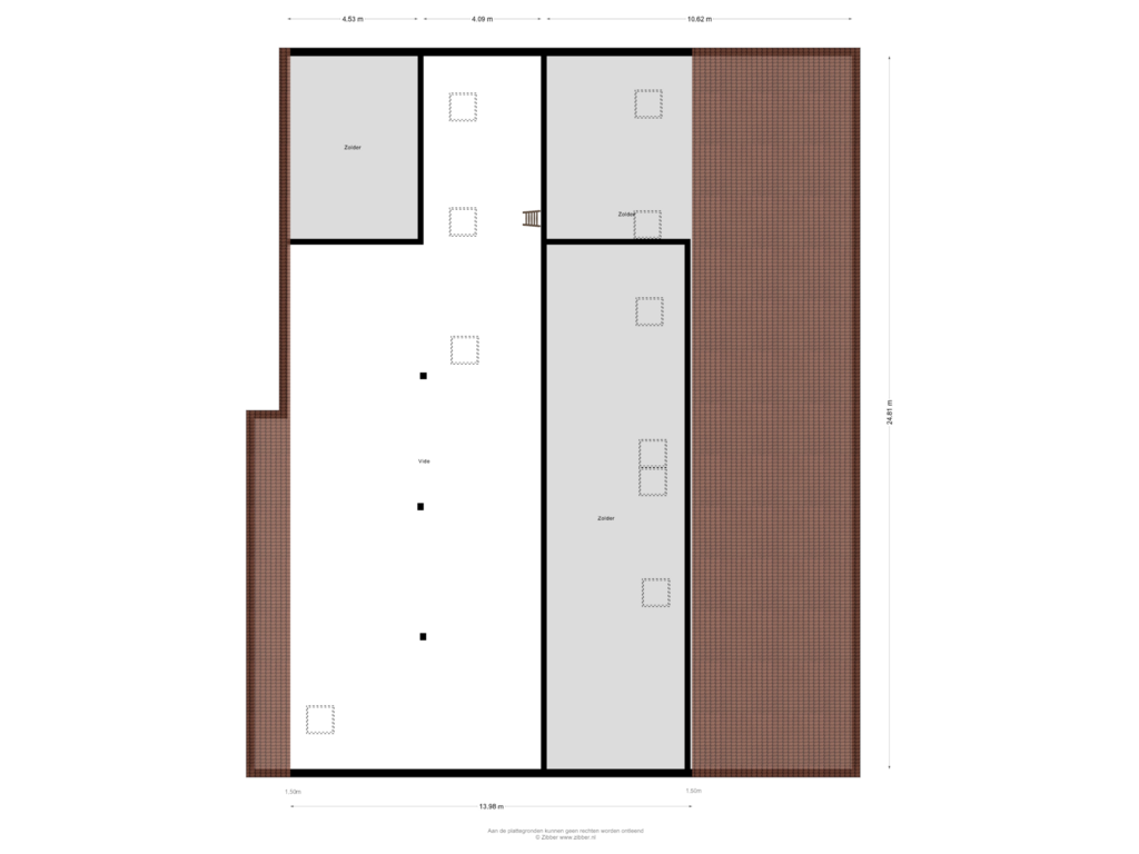 Bekijk plattegrond van Zolder van Vijfhuizen 7