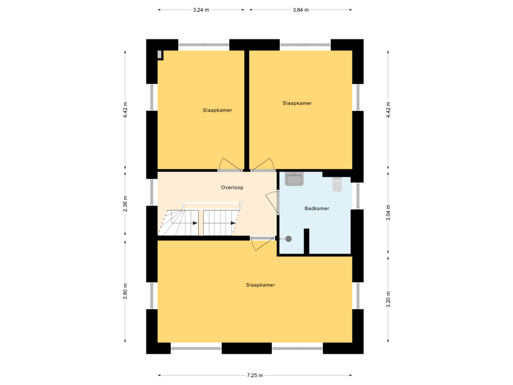 Bekijk plattegrond van 1e Verdieping van Trechterbeker (Bouwnr. 11)