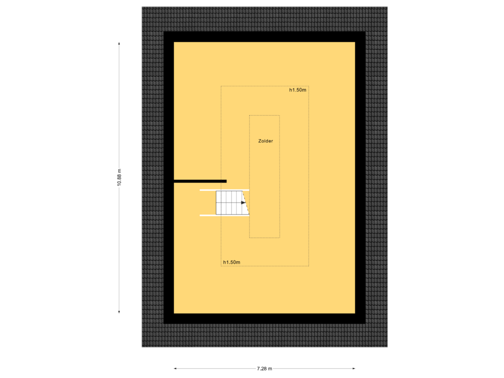 Bekijk plattegrond van 2e Verdieping van Trechterbeker (Bouwnr. 11)