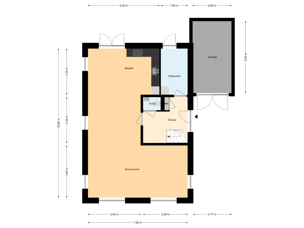 Bekijk plattegrond van Begane Grond van Trechterbeker (Bouwnr. 19)