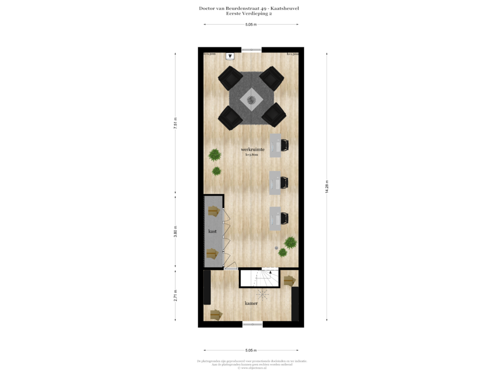 Bekijk plattegrond van EERSTE VERDIEPING 2 van Doctor van Beurdenstraat 49