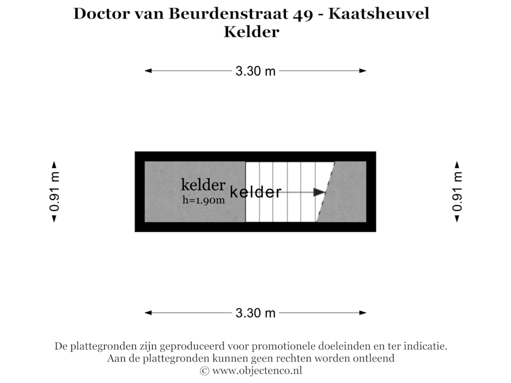 Bekijk plattegrond van KELDER van Doctor van Beurdenstraat 49