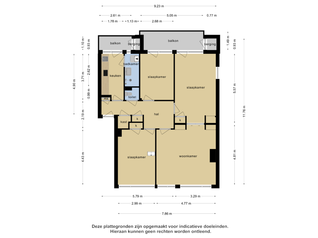 Bekijk plattegrond van Appartement van Asingastraat 22