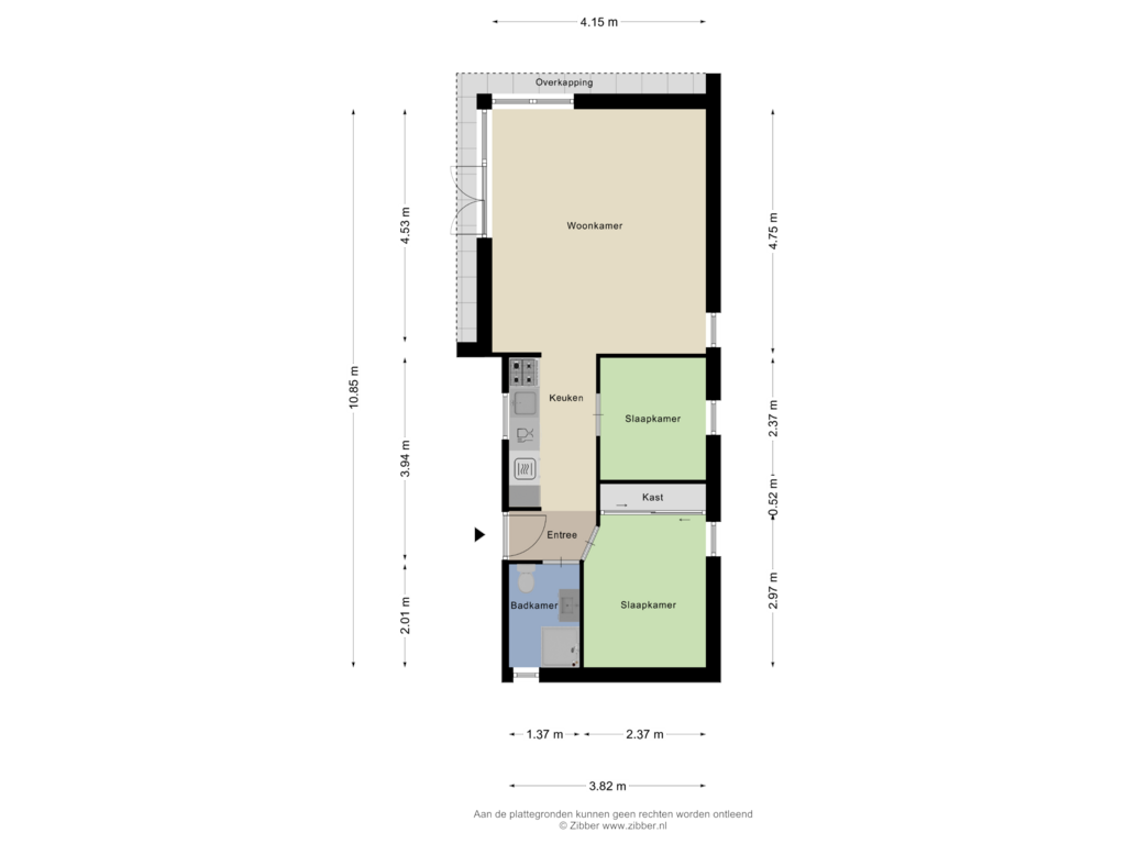 Bekijk plattegrond van Begane grond van Hulckesteijn 3-0413