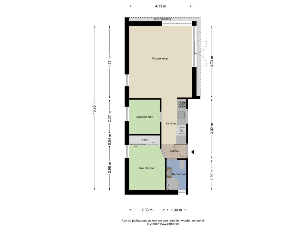 Bekijk plattegrond van Begane grond van Hulckesteijn 3-0423