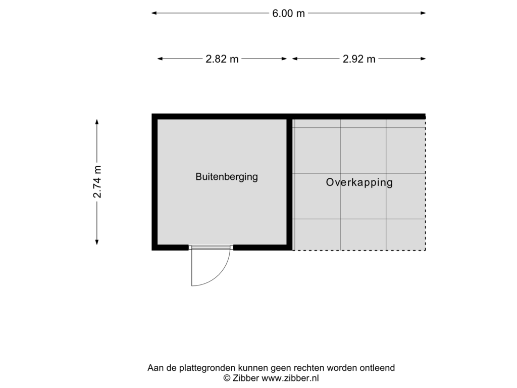 Bekijk plattegrond van Berging van Bouwnummer 008 (Haarweg 6-B)