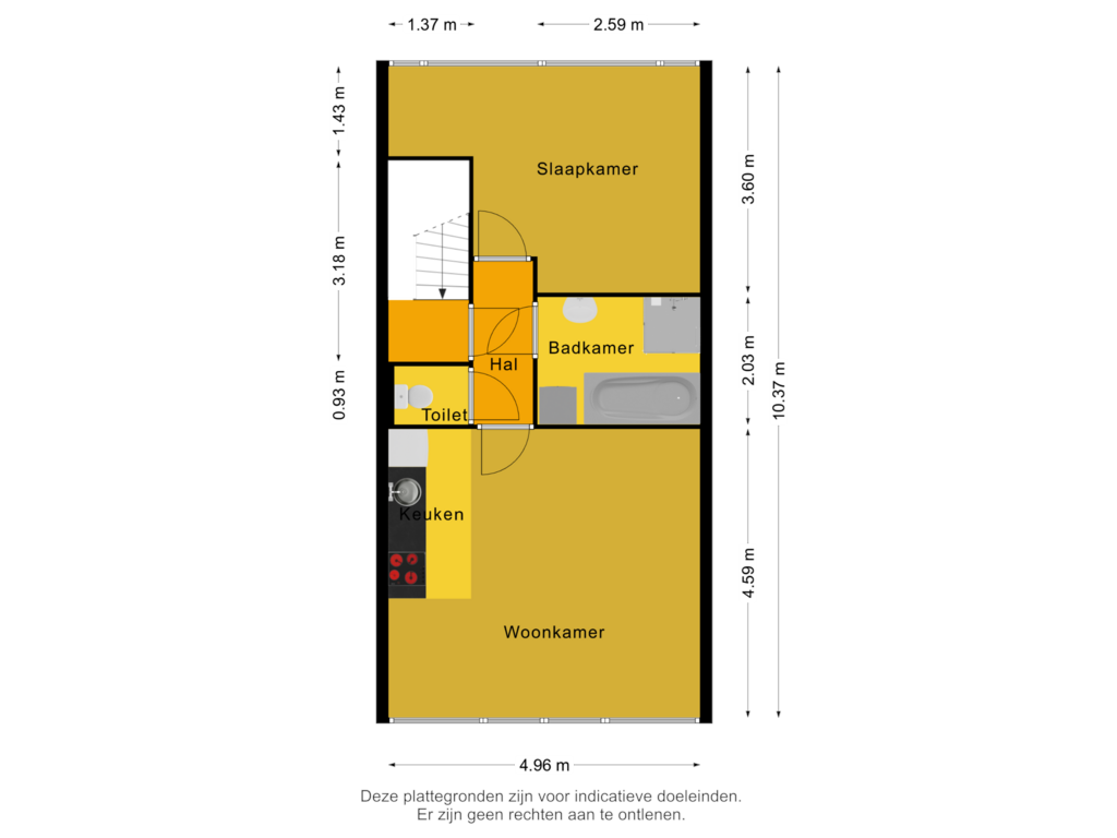 Bekijk plattegrond van 2e Verdieping van Cassandraplein 5-11