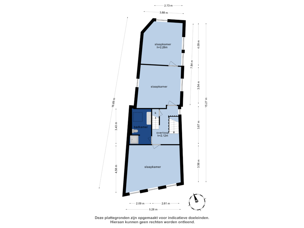 Bekijk plattegrond van 1e verdieping van Middendam 3