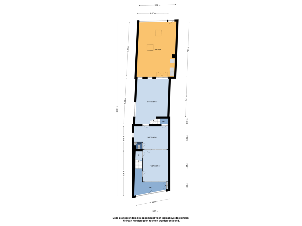 View floorplan of begane grond of Raam 242