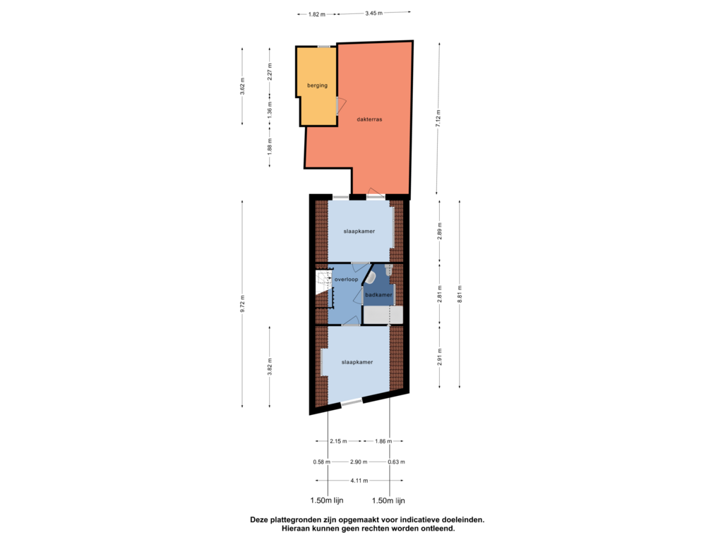 View floorplan of 2e verdieping of Raam 242