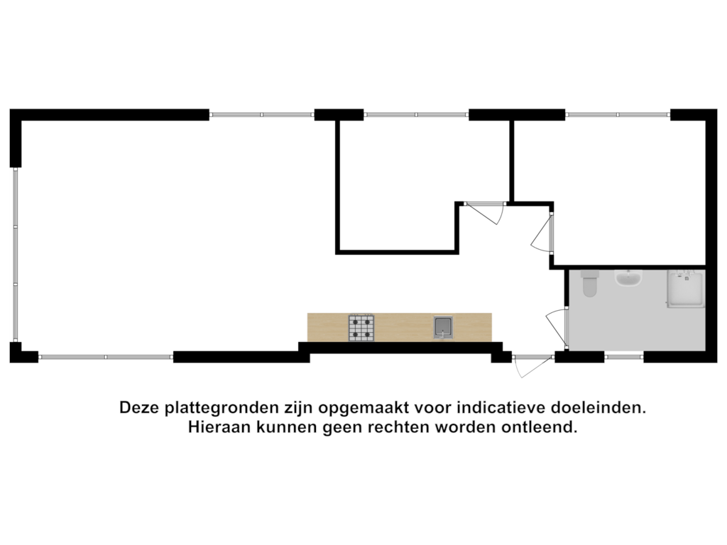 View floorplan of Appartement of Gasthuis 3-61