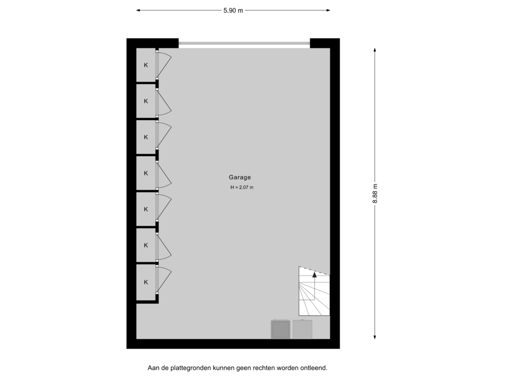 Bekijk plattegrond van Souterrain van Pastoriedijk 171