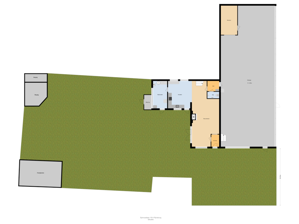 Bekijk plattegrond van Situatie van Spinozalaan 18-A