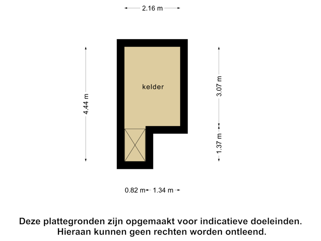 View floorplan of Kelder of Kerkeinde 61