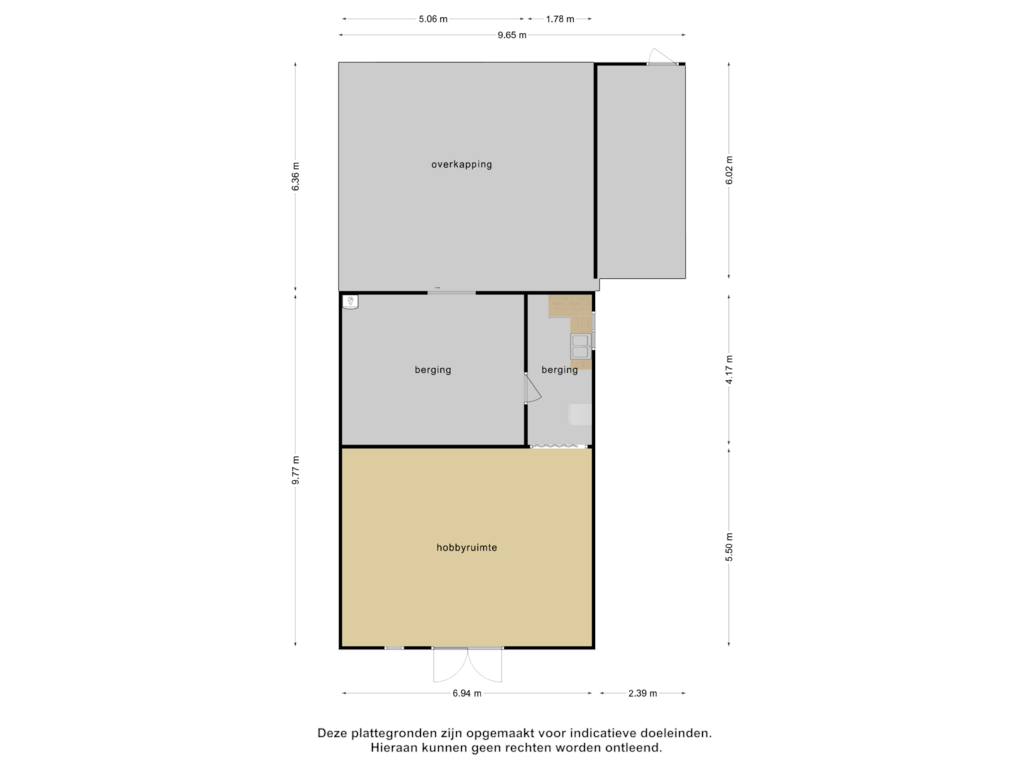 View floorplan of Berging of Kerkeinde 61