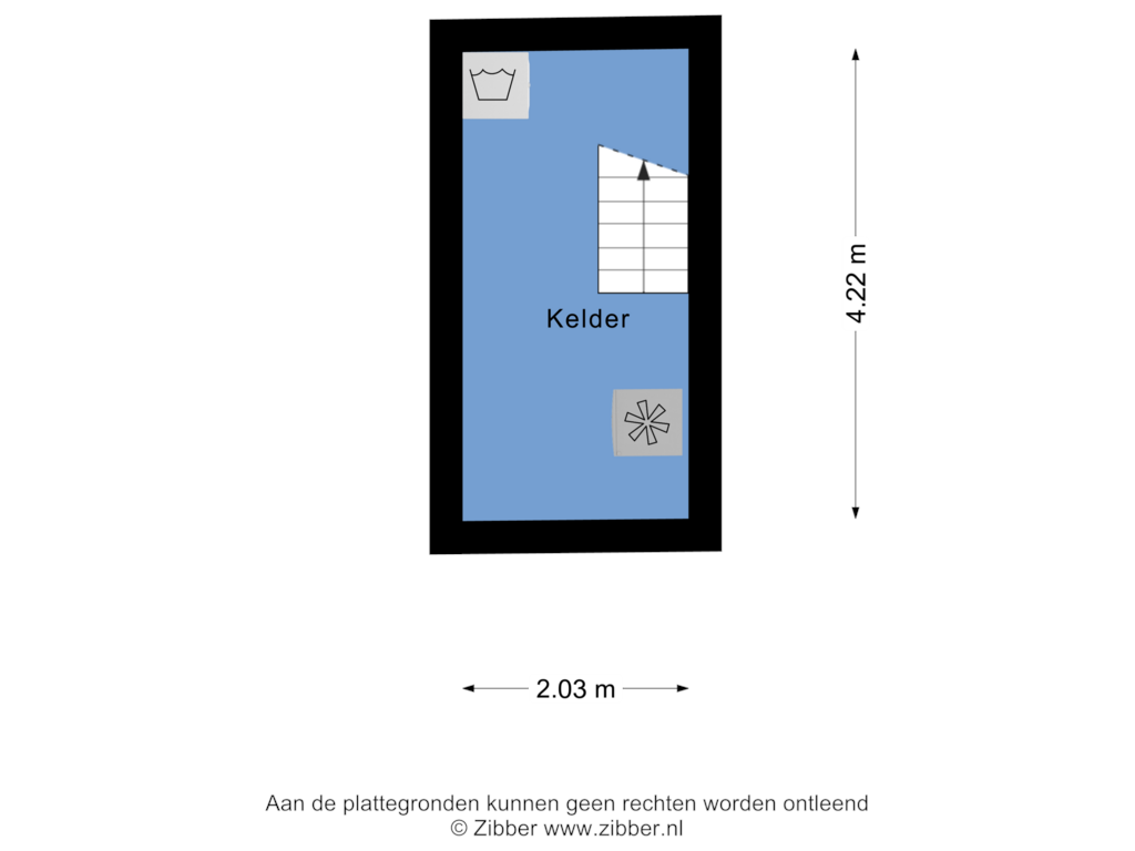 Bekijk plattegrond van Kelder van Hoogstraat 36