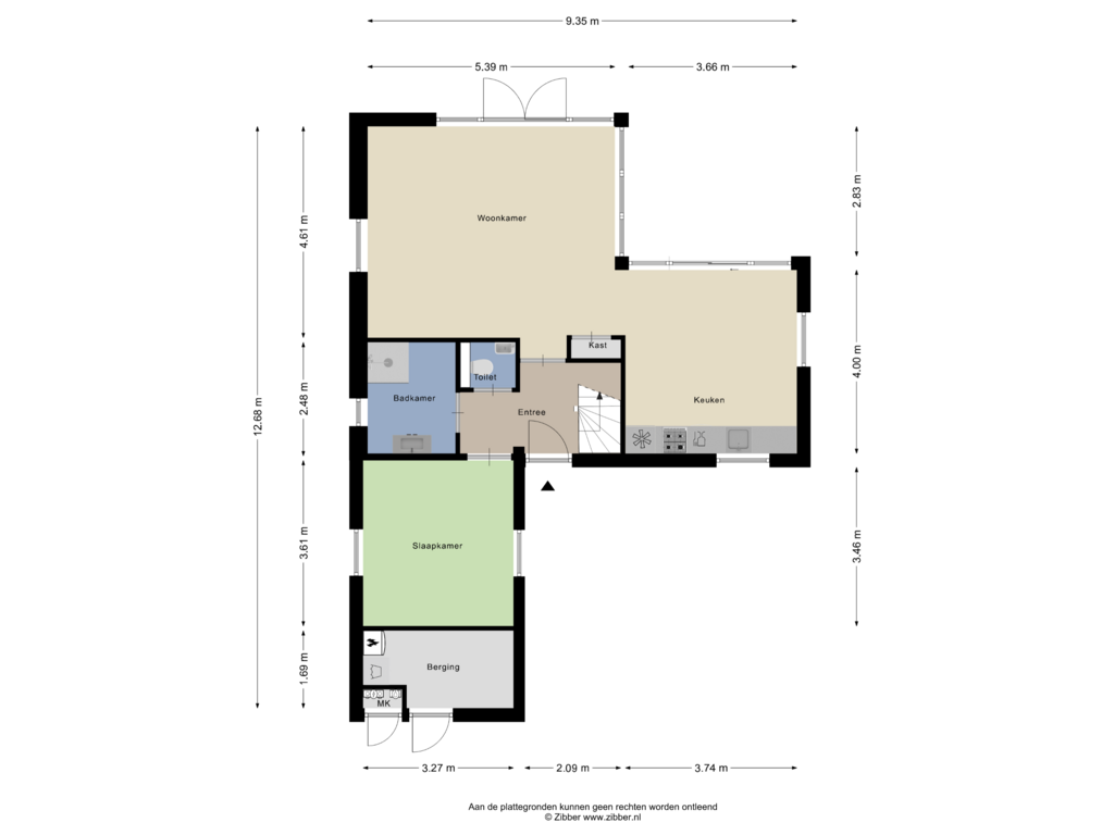 Bekijk plattegrond van Begane Grond van Jonenweg 5-306