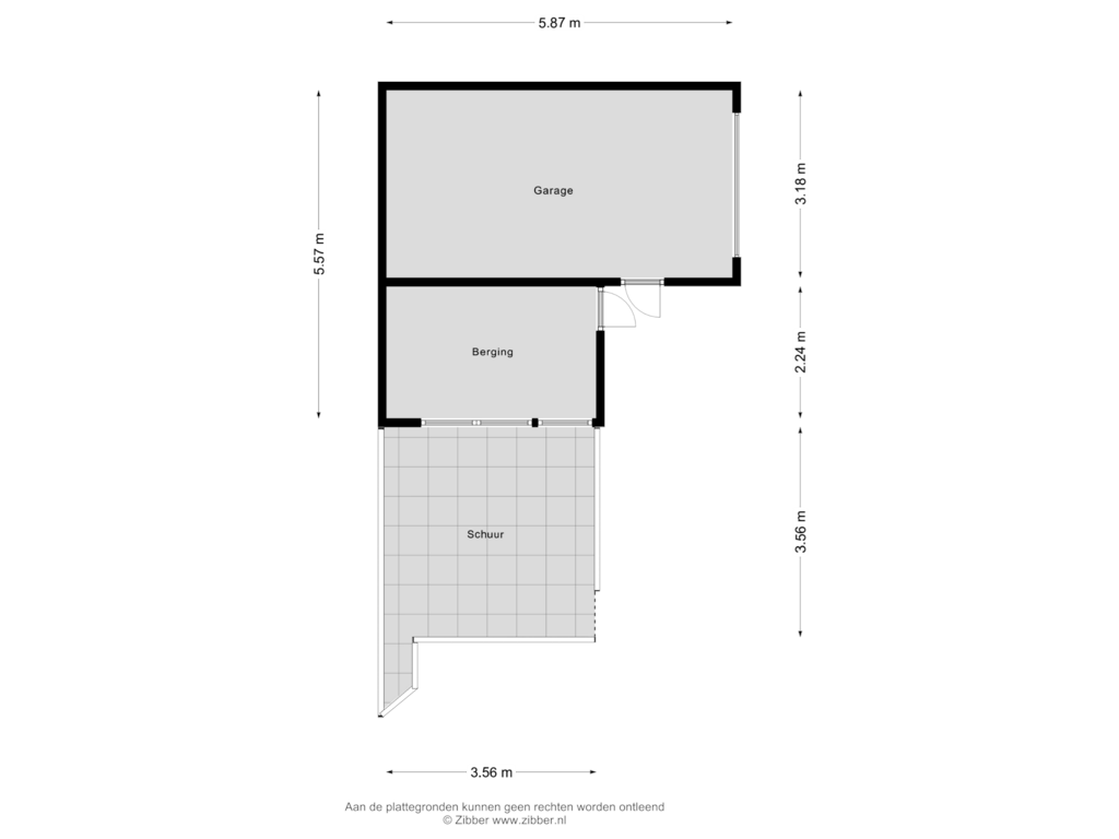 Bekijk plattegrond van Garage van Langeweg 52