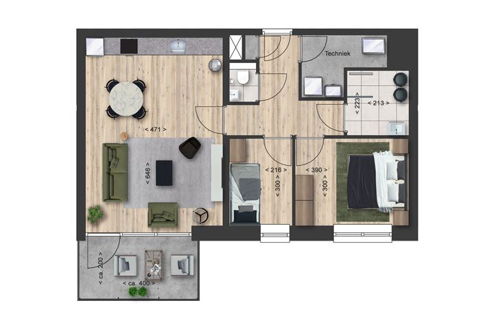 View photo 6 of Wonen Klaver type B / Parkeerzijde (Bouwnr. 1.04)