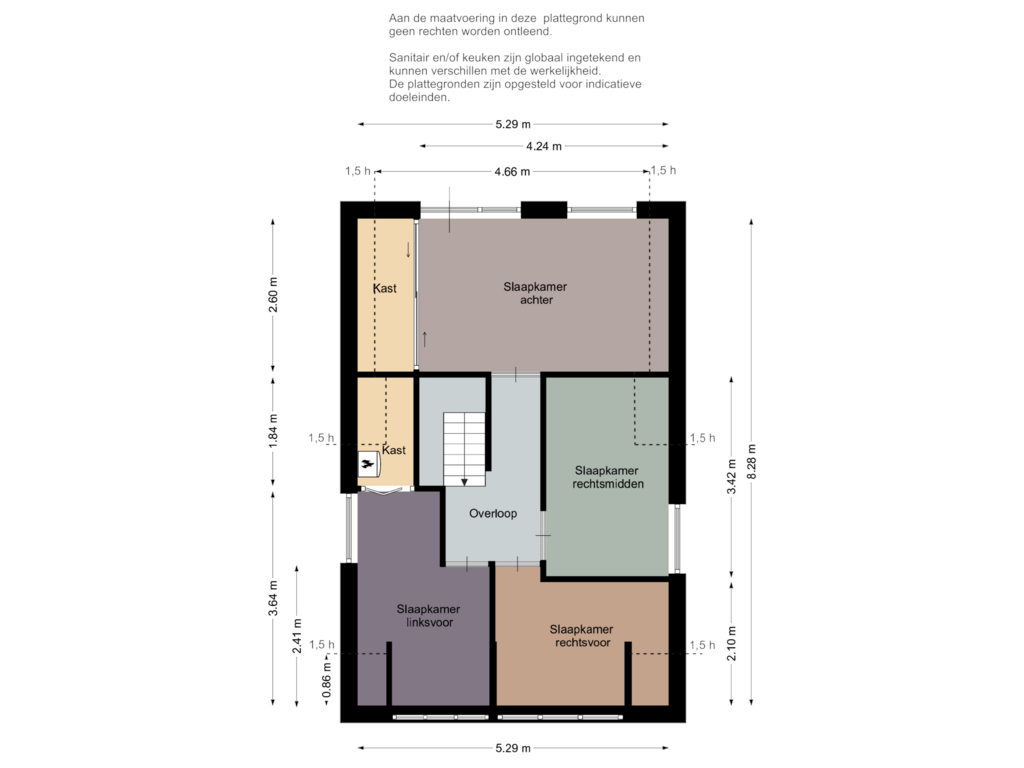 Bekijk plattegrond van Eerste verdieping van Lesje 3