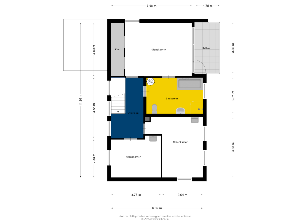 Bekijk plattegrond van Eerste Verdieping van Monseigneur Geurtsstraat 35