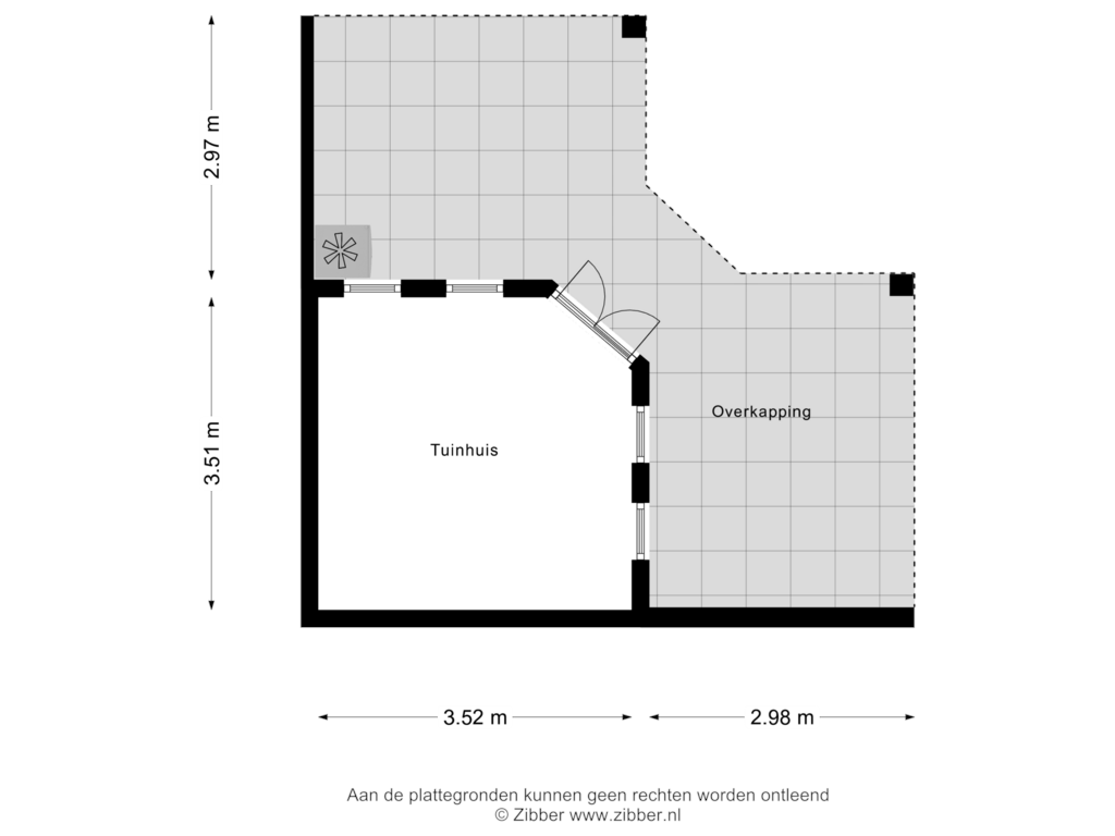 Bekijk plattegrond van Tuinhuis van Monseigneur Geurtsstraat 35