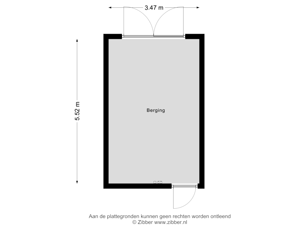 Bekijk plattegrond van Berging van Monseigneur Geurtsstraat 35