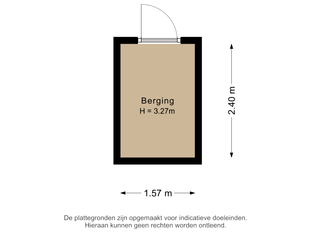 Bekijk plattegrond van Berging van Oostergrachtswal 35-A