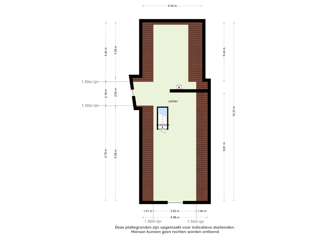 Bekijk plattegrond van 2e verdieping van Waterpoort 3