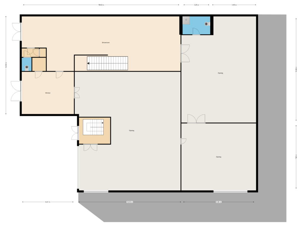 Bekijk plattegrond van Begane Grond van Castricummer Werf 16