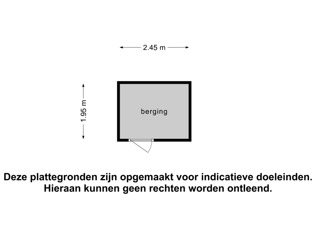 Bekijk plattegrond van Berging 1 van Boxmeerseweg 23