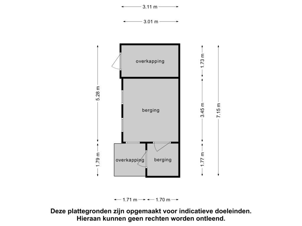 Bekijk plattegrond van Berging 2 van Boxmeerseweg 23