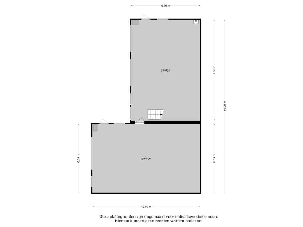 Bekijk plattegrond van Garage - bg van Boxmeerseweg 23