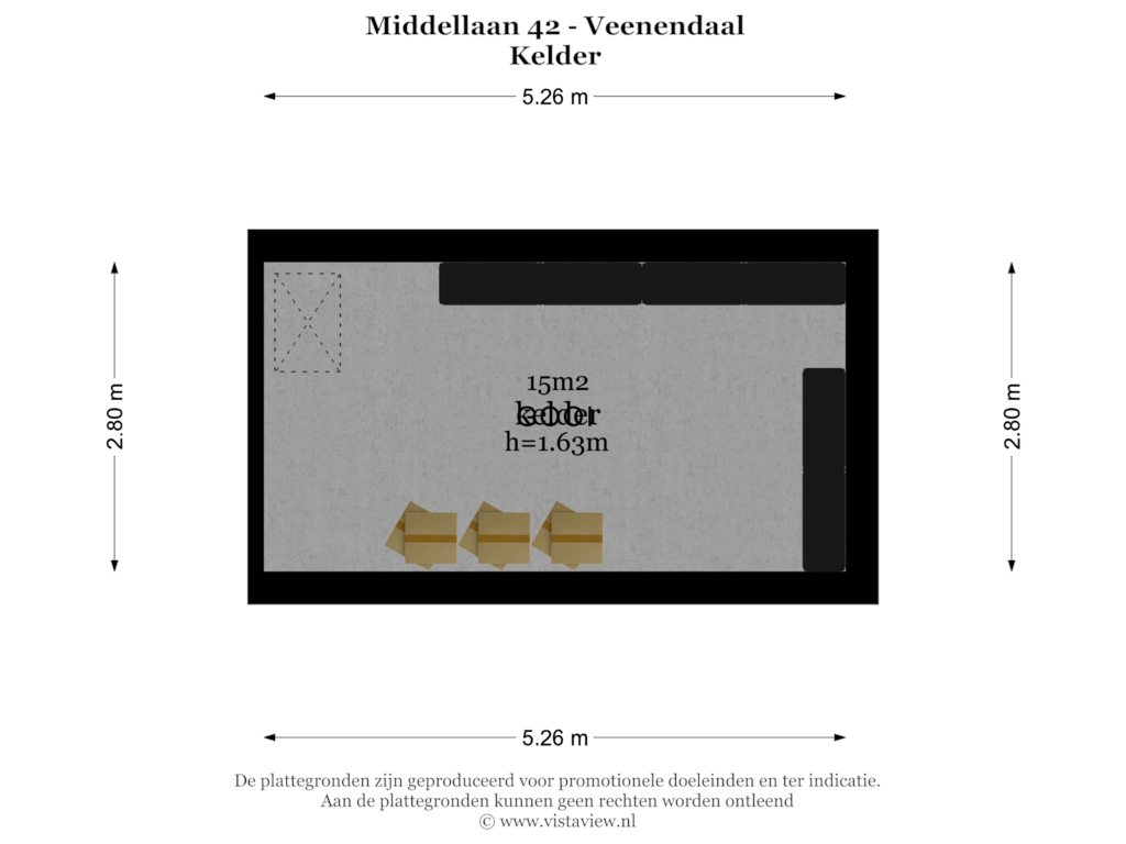 Bekijk plattegrond van KELDER van Middellaan 42