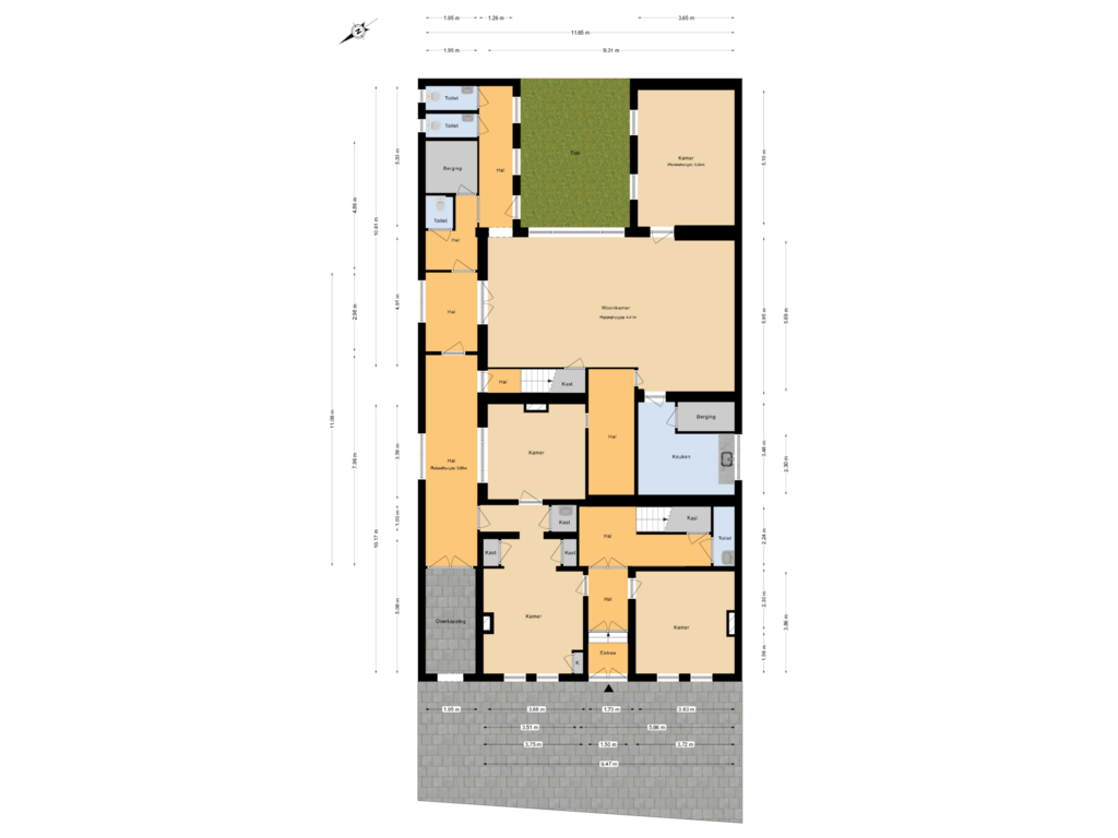 View floorplan of Begane Grond Tuin of Hoflaan 134