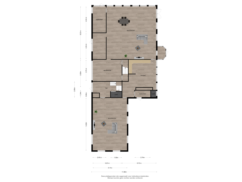 Bekijk plattegrond van Begane grond van Zwaardweg 1