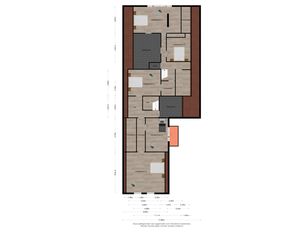 Bekijk plattegrond van 1e verdieping van Zwaardweg 1