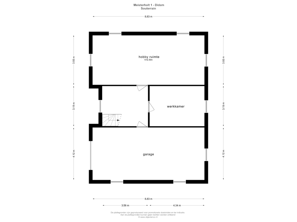 View floorplan of SOUTERRAIN of Meisterholt 1