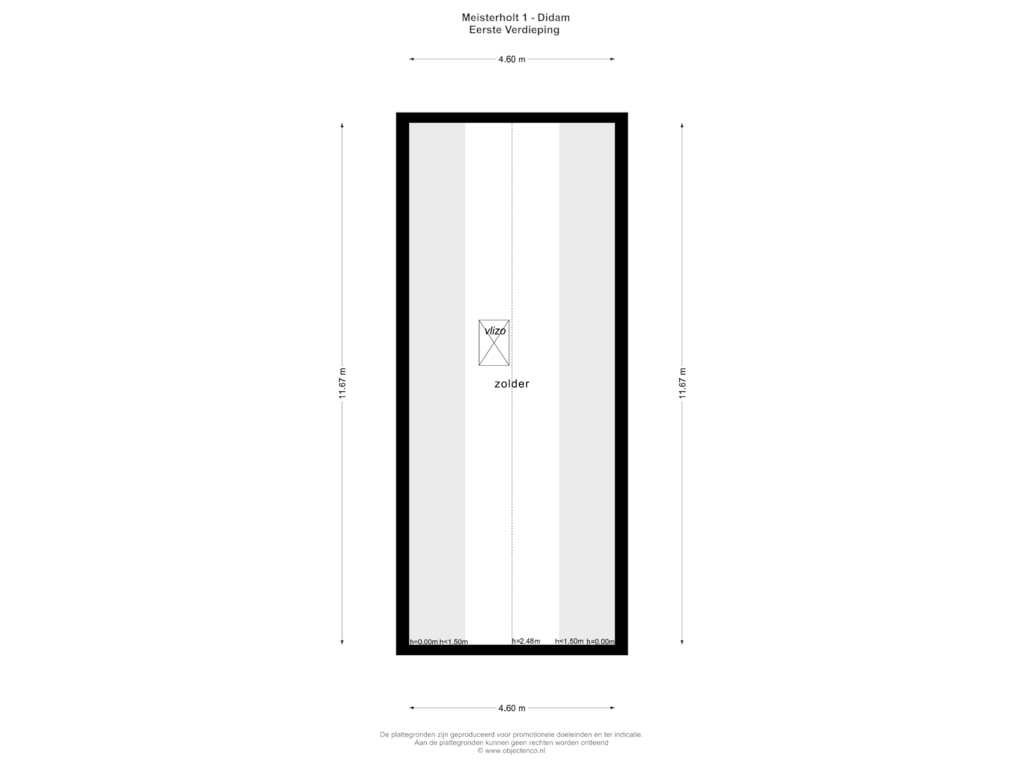 View floorplan of TWEEDE VERDIEPING of Meisterholt 1