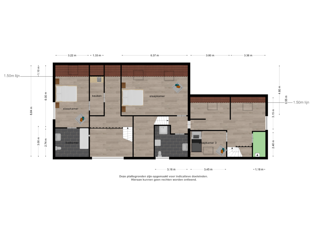 Bekijk plattegrond van 1e verdieping van Frederik Barbarossaweg 2