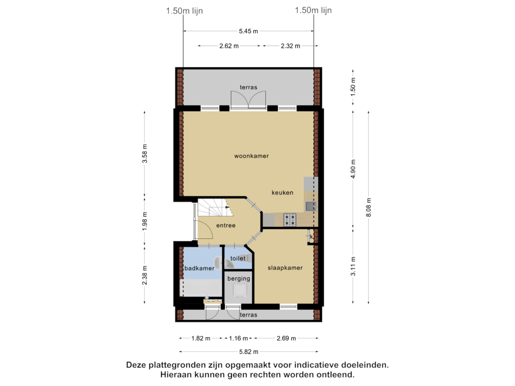 Bekijk plattegrond van Begane grond van Boslaan 1-R19