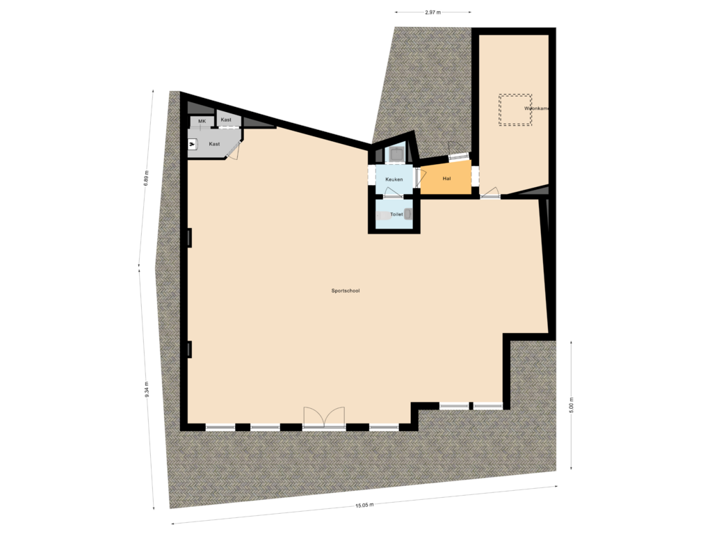 Bekijk plattegrond van Situatie van Markt 42