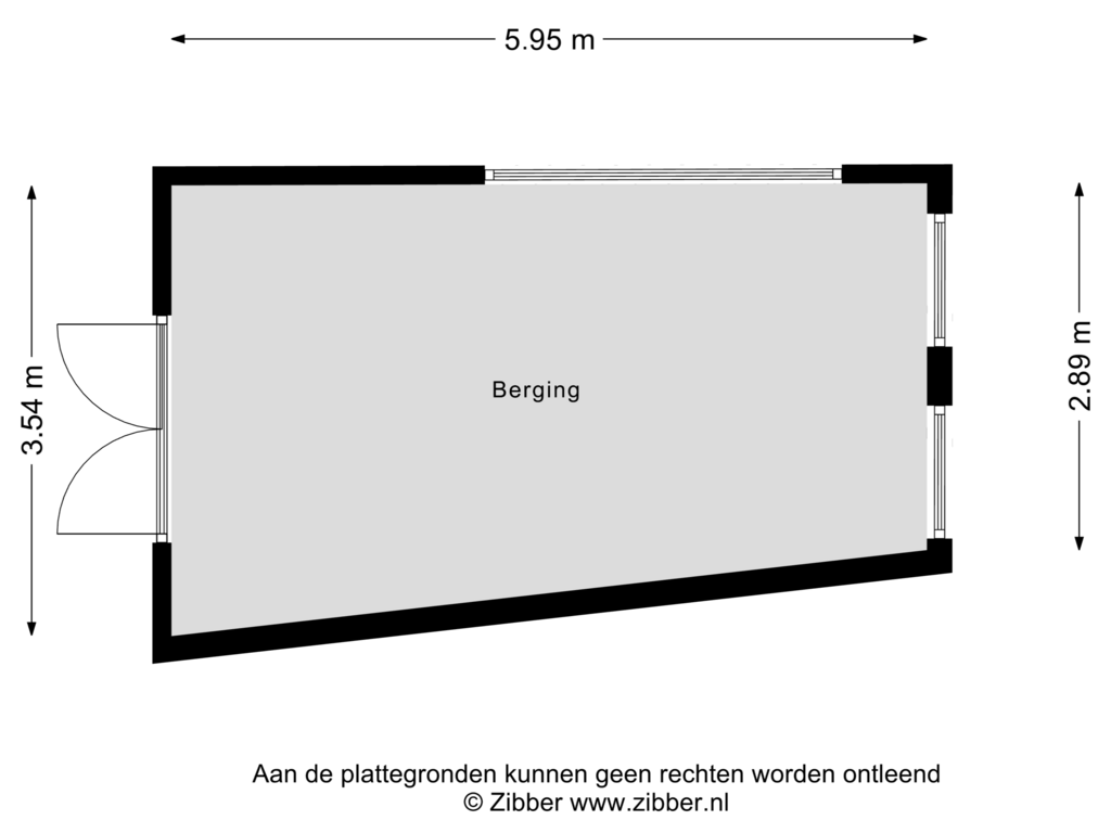 Bekijk plattegrond van Berging van Luikerweg 84