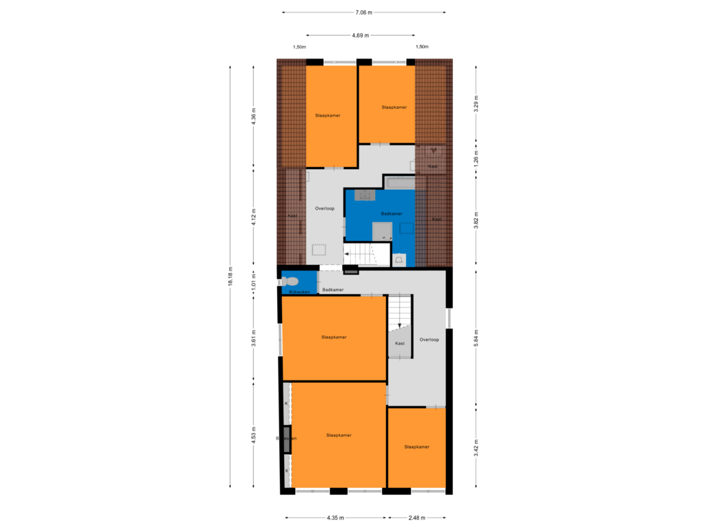 Bekijk plattegrond van Eerste Verdieping van Schoolstraat 26