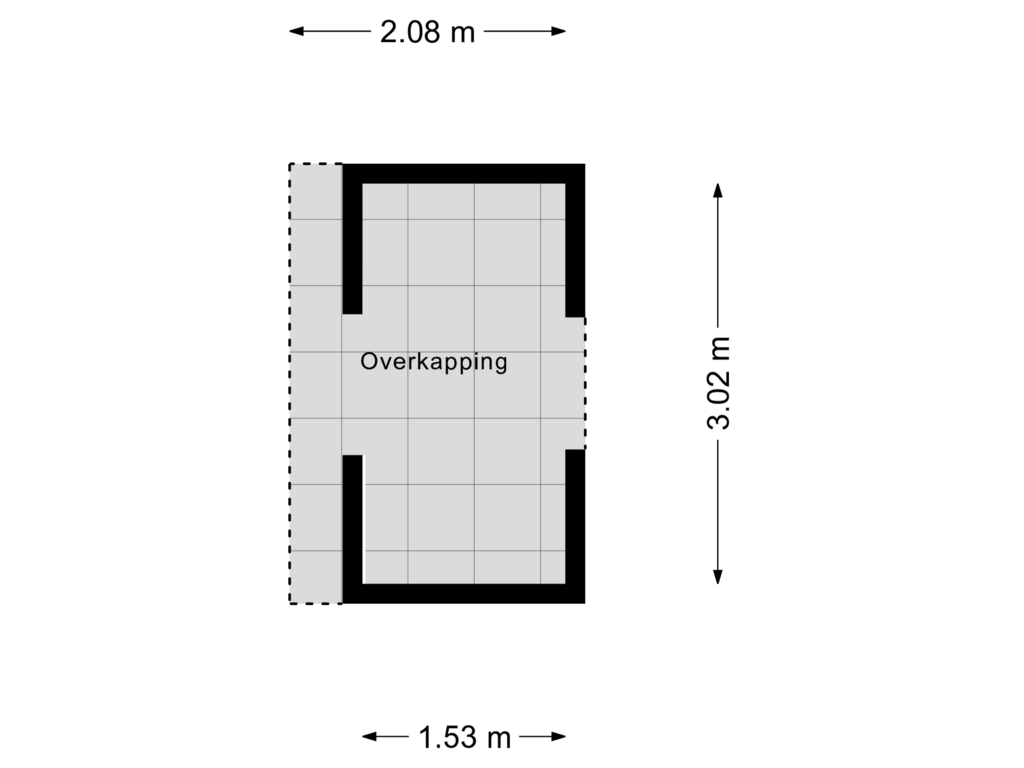 Bekijk plattegrond van Overkapping van Schoolstraat 26