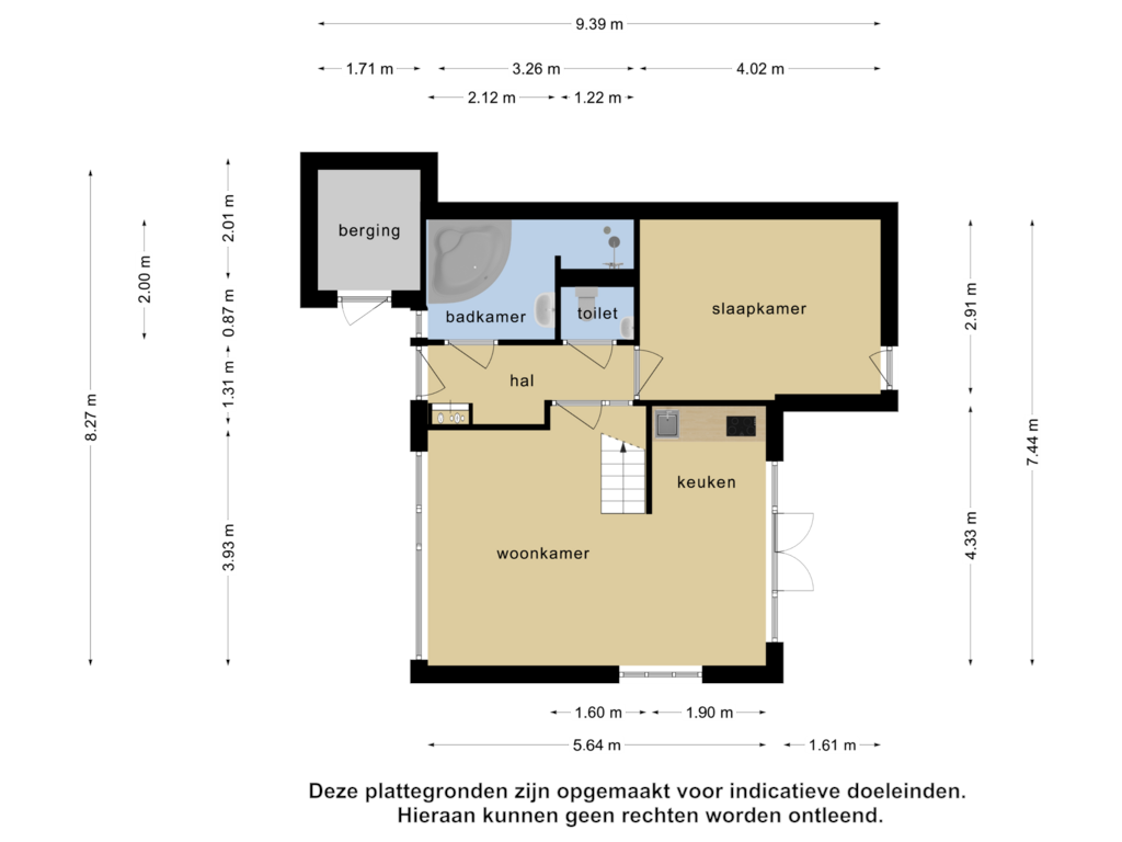 Bekijk plattegrond van Begane grond van De Bloemert 1-- 17