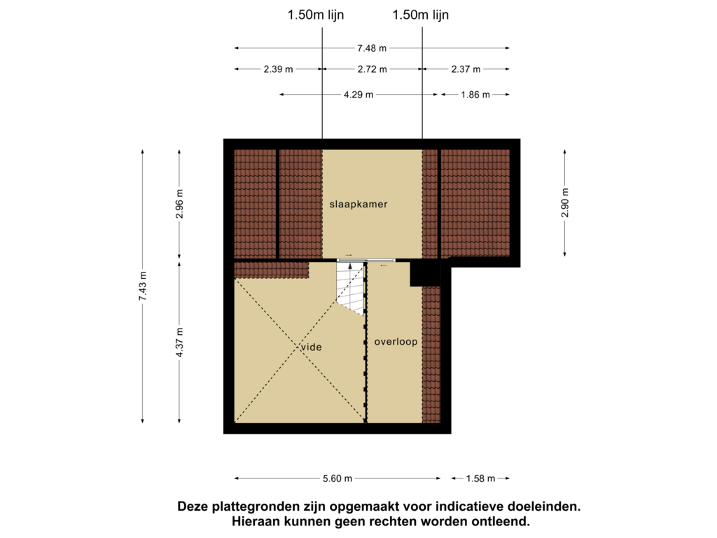 Bekijk plattegrond van 1e verdieping van De Bloemert 1-- 17