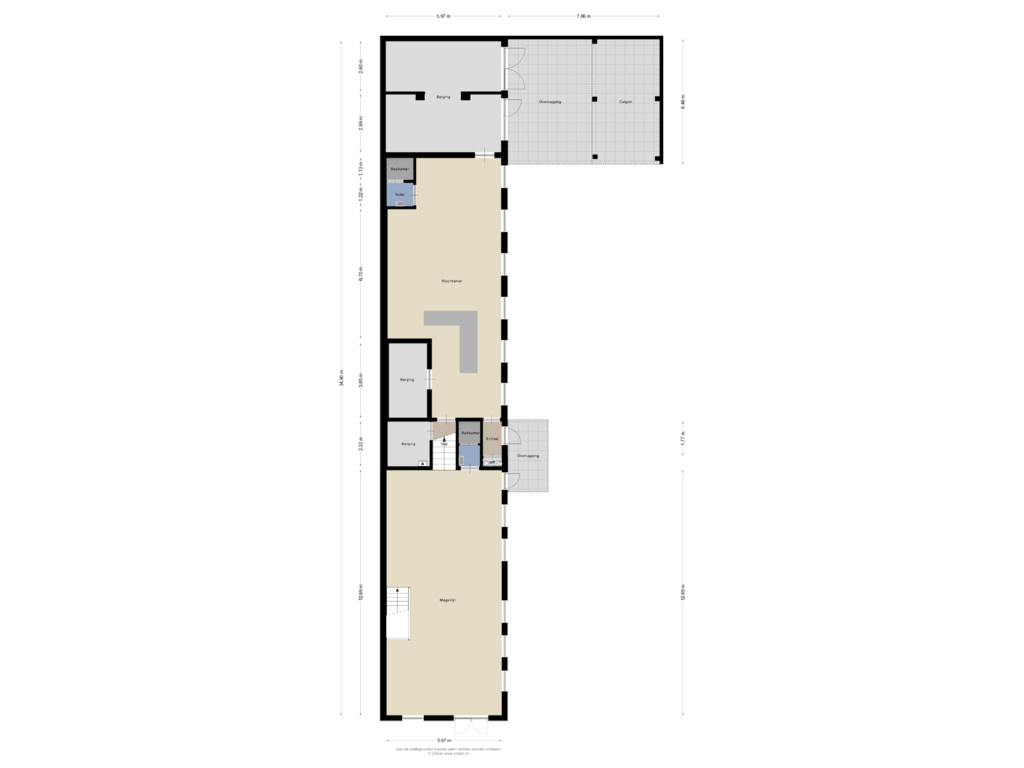 Bekijk plattegrond van Bijgebouw van Kromstraat 111